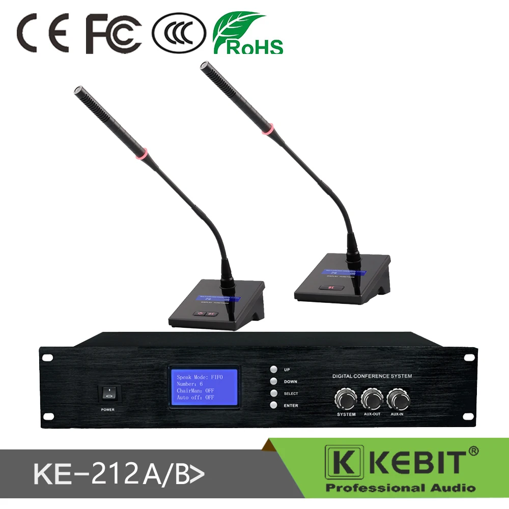 KE-212AB  Wired conference system conference microphone system from china