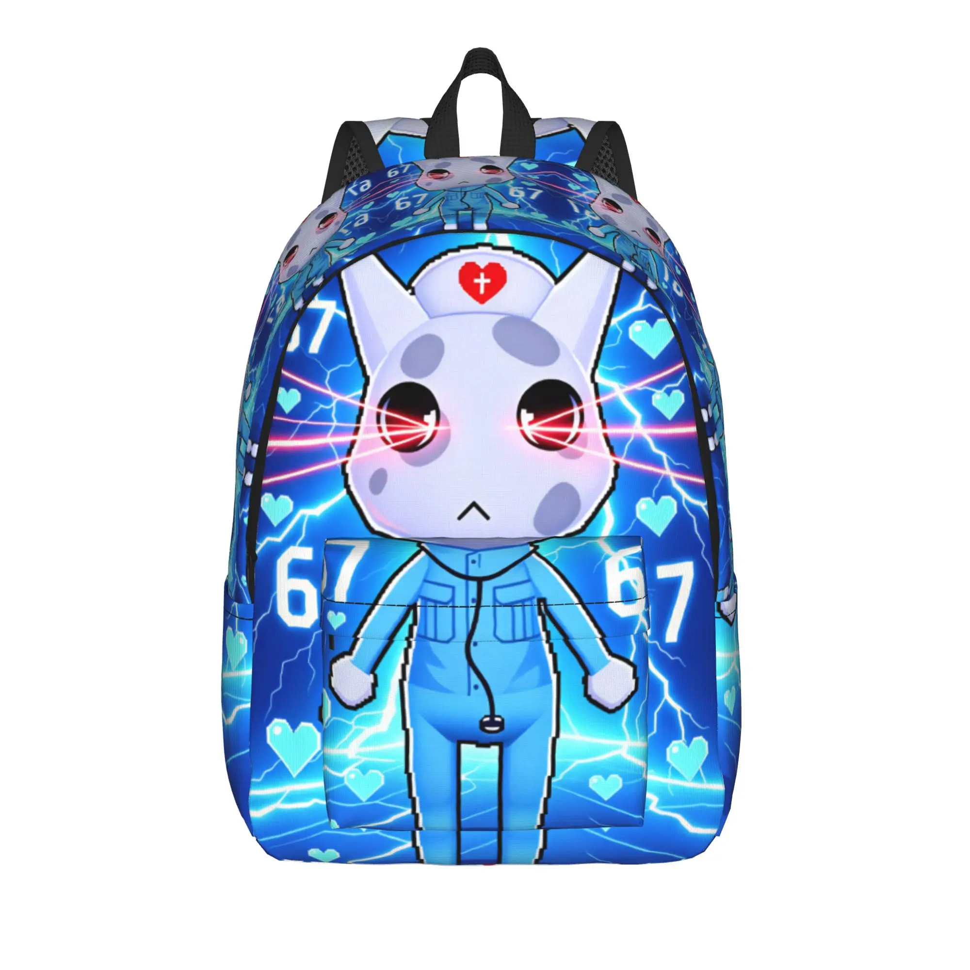 Animal Hospital Backpack  Kawaii Backpacks Teen Trekking Print School Bags Custom Rucksack
