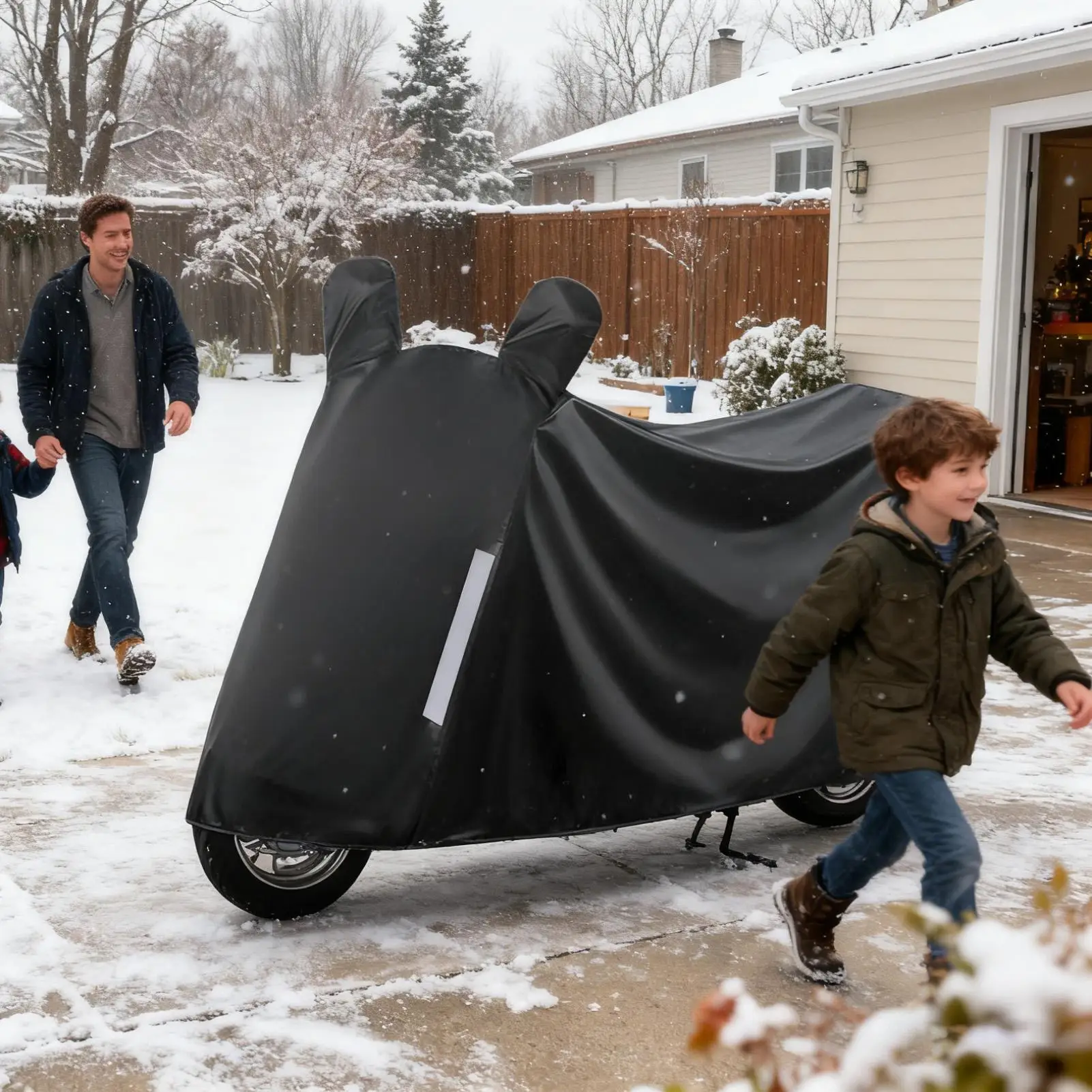 Motorcycle Cover Waterproof Outdoor Heavy Duty Rainproof Dirt Bike Cover Electric Vehicle Protector For Scooter Electric Vehicle