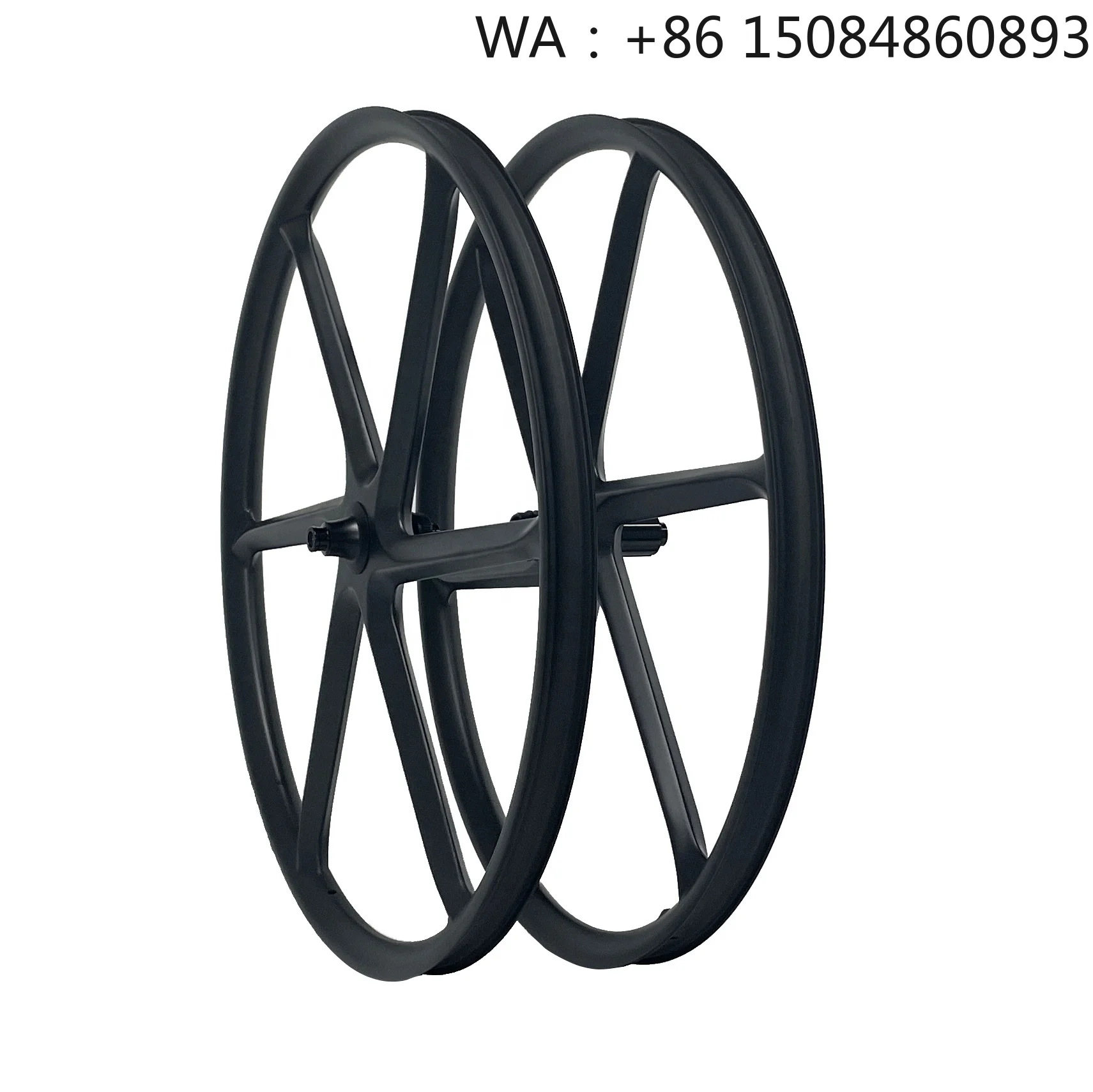Roda MTB Karbon 6-Spoke 27.5/29 Inci, lebar 36mm kedalaman 25mm, velg karbon siap tubeless, komponen roda e-bike rem cakram