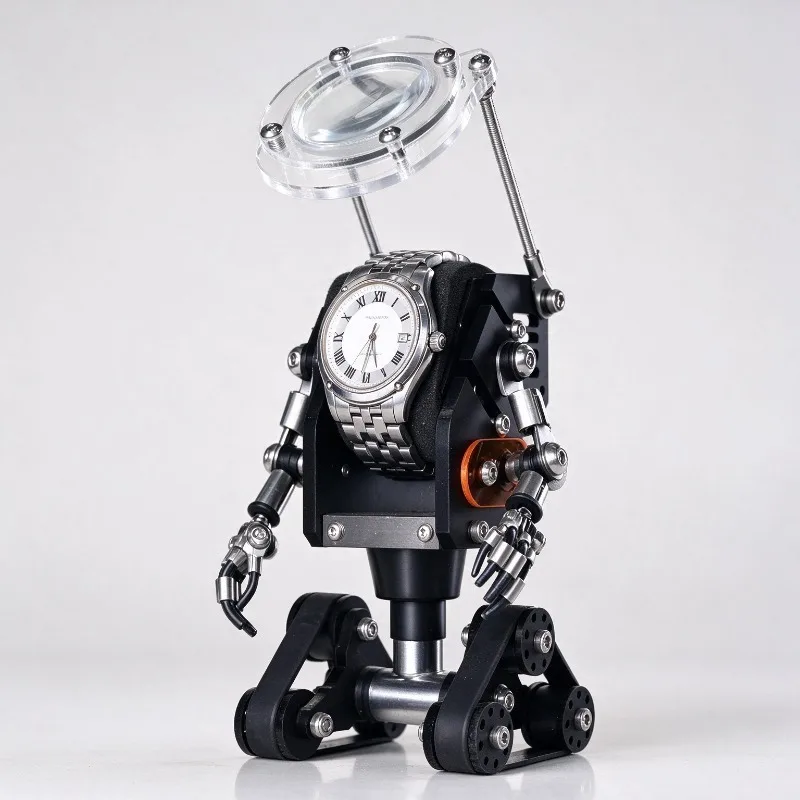 Metal Watch Stand Creative Robot Watches Holder Desktop Wristwatch Display Rack Luxury Ornament Watches Storage Rack Men Gift
