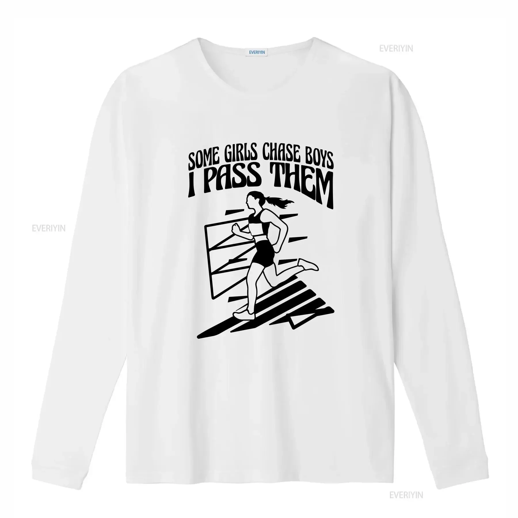 Track and Field T Shirt Some Girls Chase Boys I Pass Them Female Marathon Runner Womens Sports  vintage Washed Soft graphic