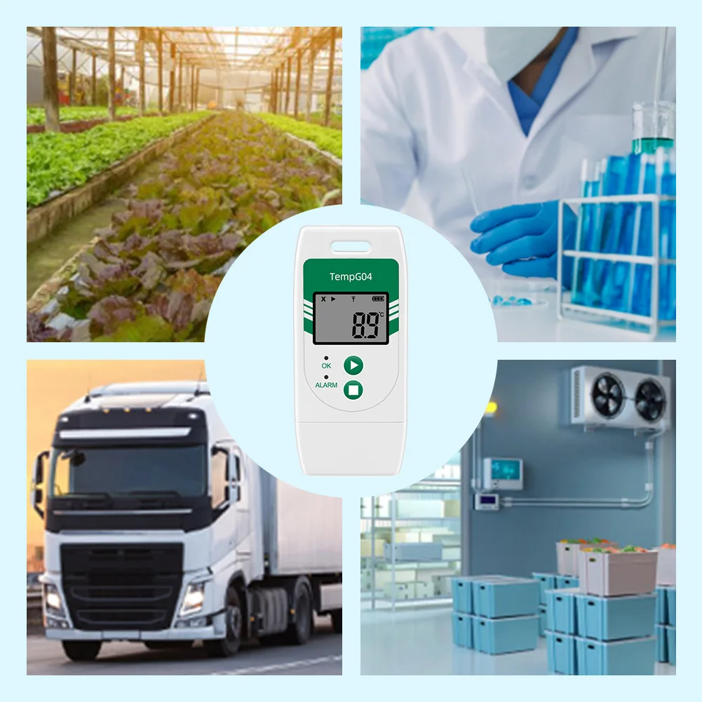 USB Temp & Humidity Data Logger Digital 32000 Point Capacity Temp Data Logger Recorder Over Temp Alarm Humiture Recording Meter