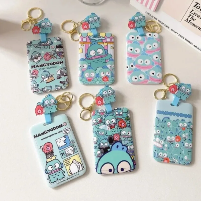 

Sanrio Hangyodon Photo card Bag Cute Cartoon Anime Credential Badge Holder Student Campus Id Credit Card Storage Case Bag Gifts