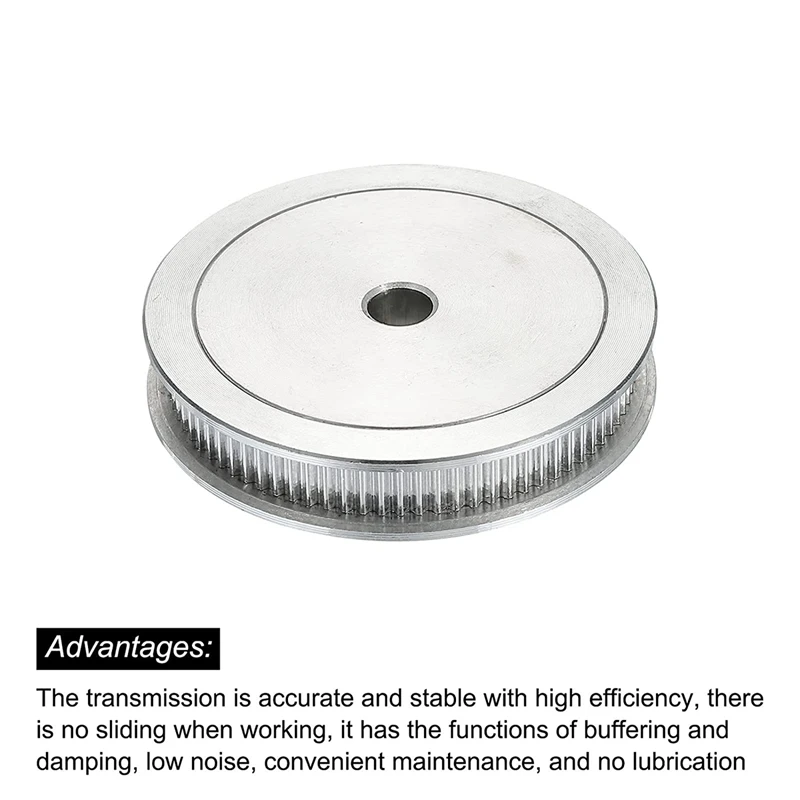 T61C_80 Teeth 8mm Bore Timing Pulley,Synchronous Wheel for 3D Printer Belt