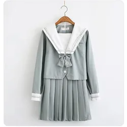 2024 gray-green Japanese school uniform skirt jk uniform class uniforms sailor suit college wind suit female students uniforms