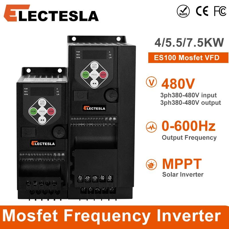 380-480V 4/5.5/7.5KW Economical VFD Variable Frequency Drive Converter Changer Variator for Motor Speed Control Inverter