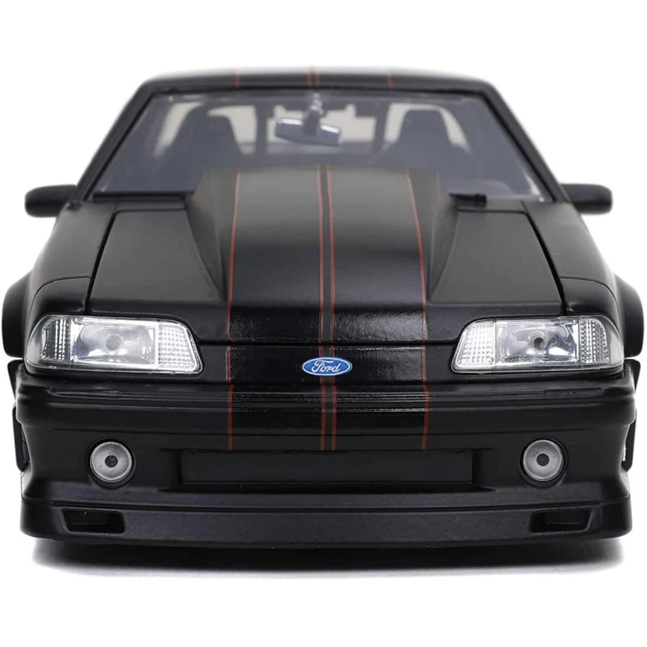 Jada Toys Bigtime Muscle 1:24 1989 Ford Mustang GT Die-cast Car Black, Toys for Kids and Adults