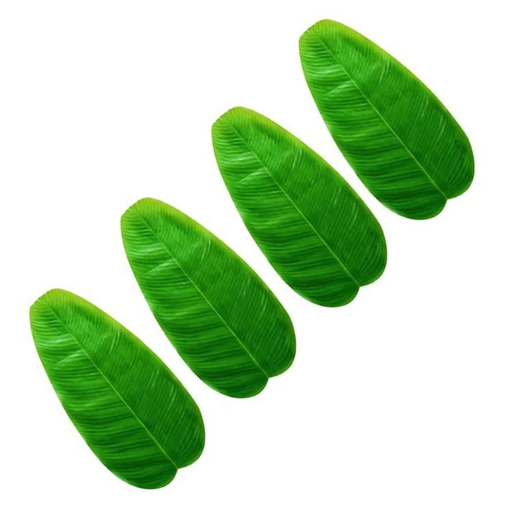 5PCS Large Artificial Banana Leaves Faux Tropical Leaves For Hawaiian Luau Party Banana Leaf Simulation Plant Decoration New