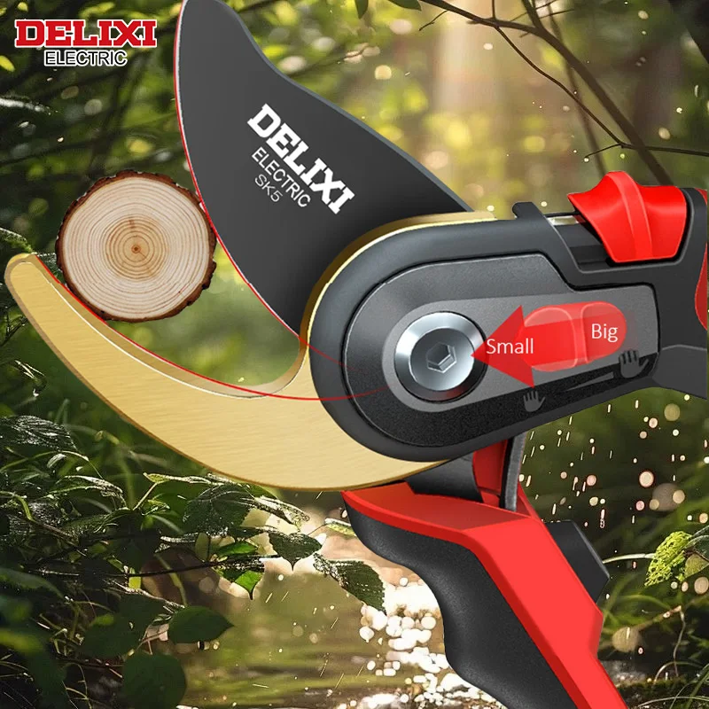 DELIXI ELECTRIC Pruning Shear Garden Tools SK5 Alloy Steel Forging Durable Labor Saving Scissors Gardening Sharp Branch Pruners