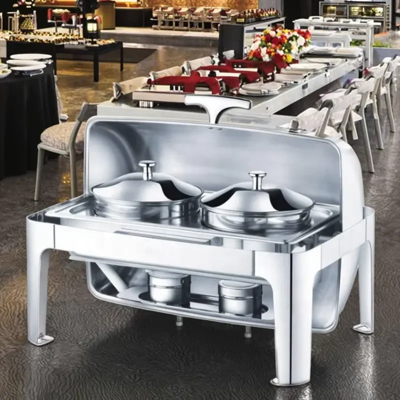Economic Oblong Electric & Powered Stainless Steel Soup Station Easy Clean Feature 1 Year Full Warranty