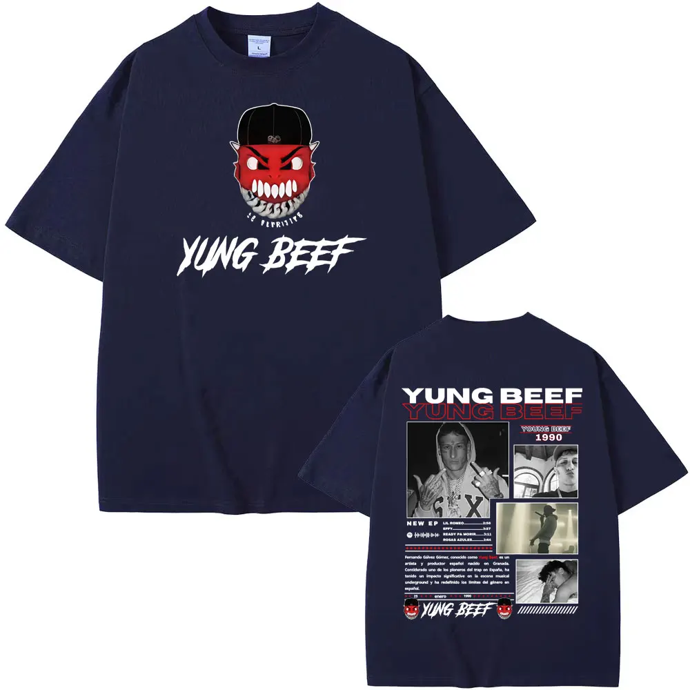 Rapper Yung Beef Album 2025 Tour Graphic T Shirt Men's Clothing Street Hot Sale T-shirts Unisex Short Sleeve Oversized Tee Shirt