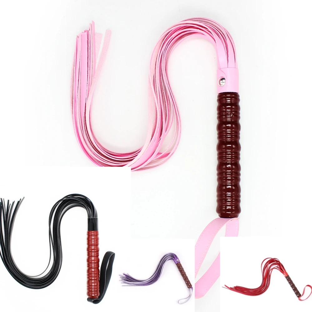 

VaHppy Sex Whip 60CM 120G PU 4colors Game Toys Couple Flirting Spanking SM BDSM Tassel Tail Alternative Stimulation Sex Toys