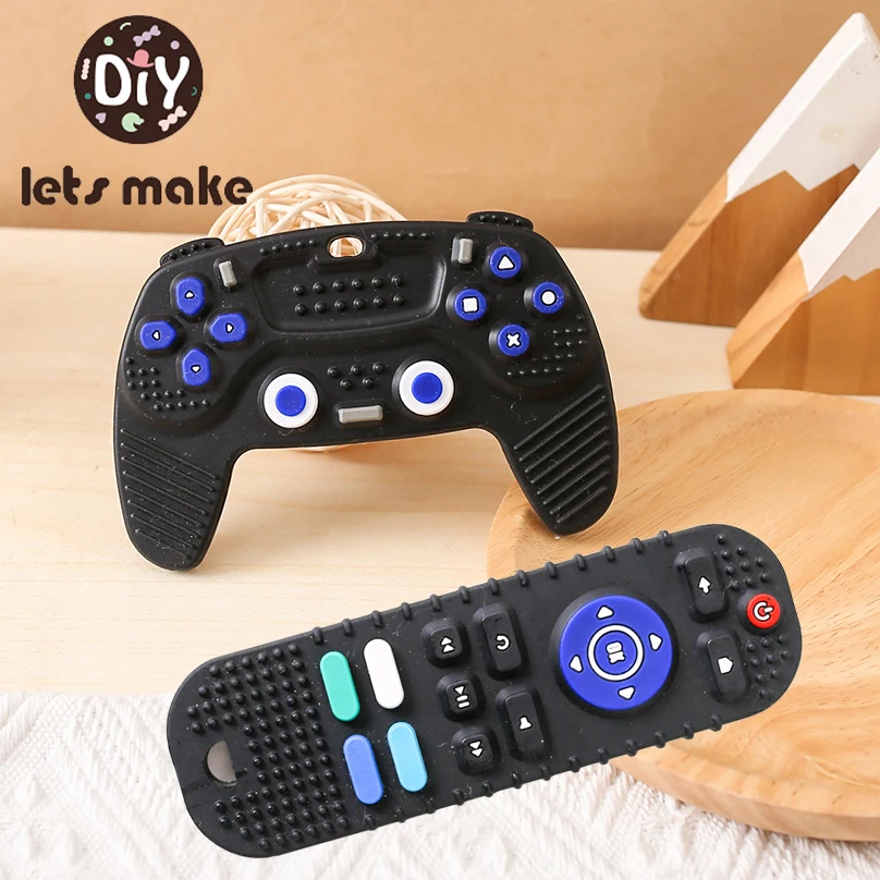 

Let’s Make Baby TV Remote Control Teether Kids Game Handle Early Educational Toys Simulation Remote Control For Newborn Gift