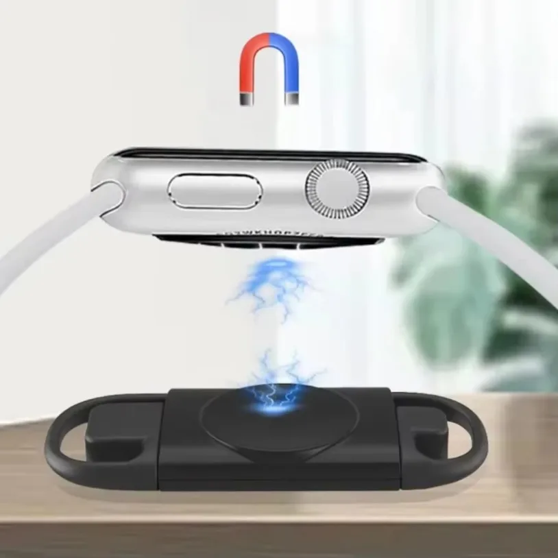 2 IN 1 PD Type C USB Magnetic Watch Wireless Charger For Apple Watch IWatch 10 9 8 7 6 5 SE Ultra Portable Fast Charging Station - Image 2