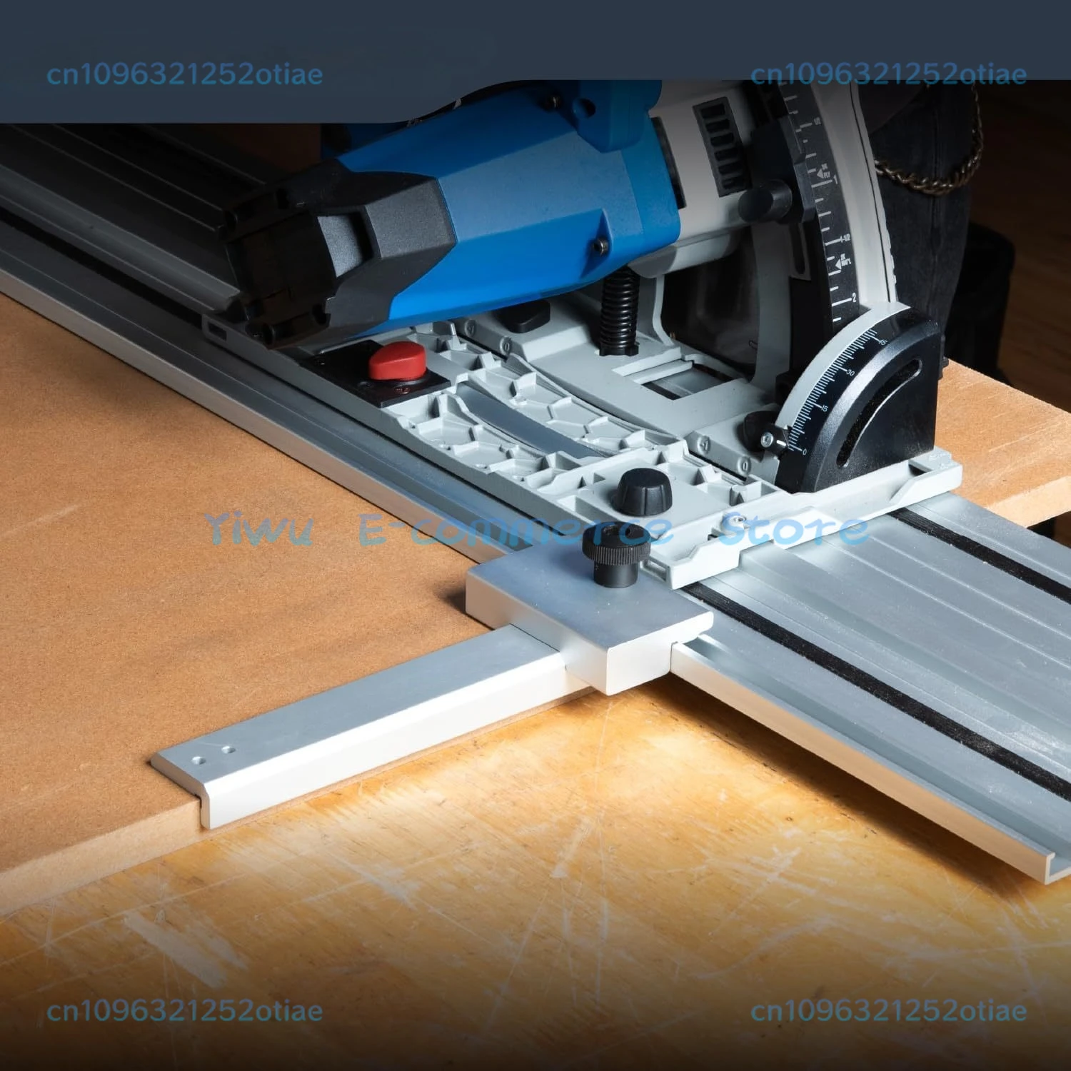 Track Saw Rail Square, 90 ° Right Angle Rail Protractor, -60 ° to 60 ° Adjustable Square Rail