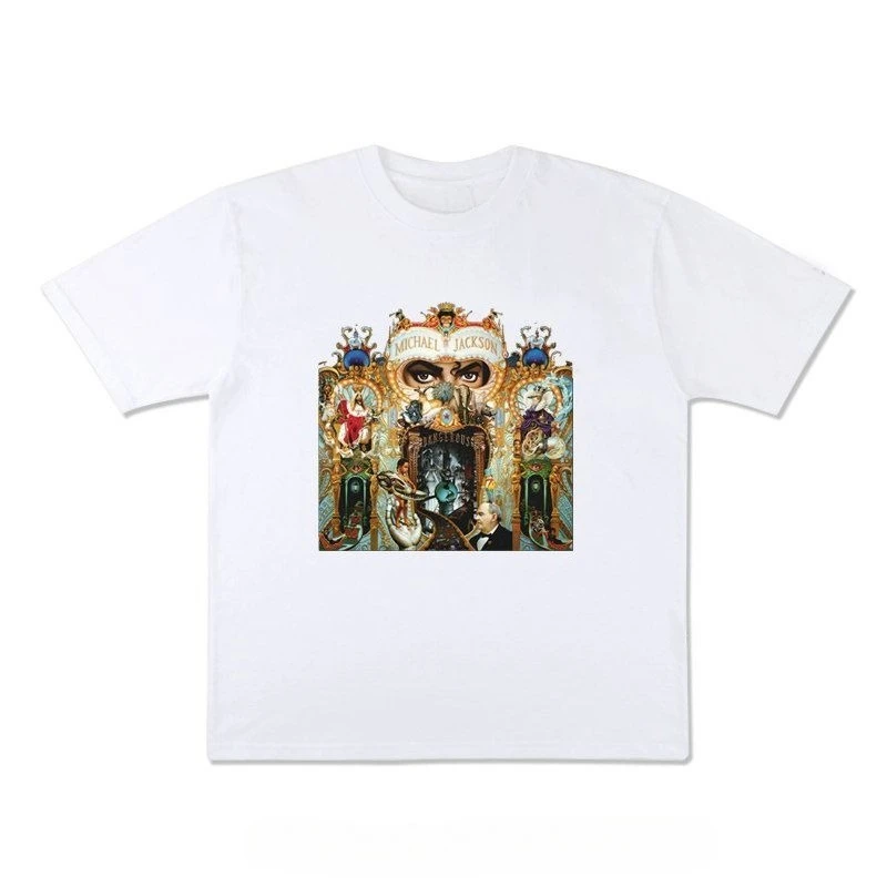 Movie-themed Matching Printed American Retro Short-sleeved T-shirt Made of Vintage Cotton