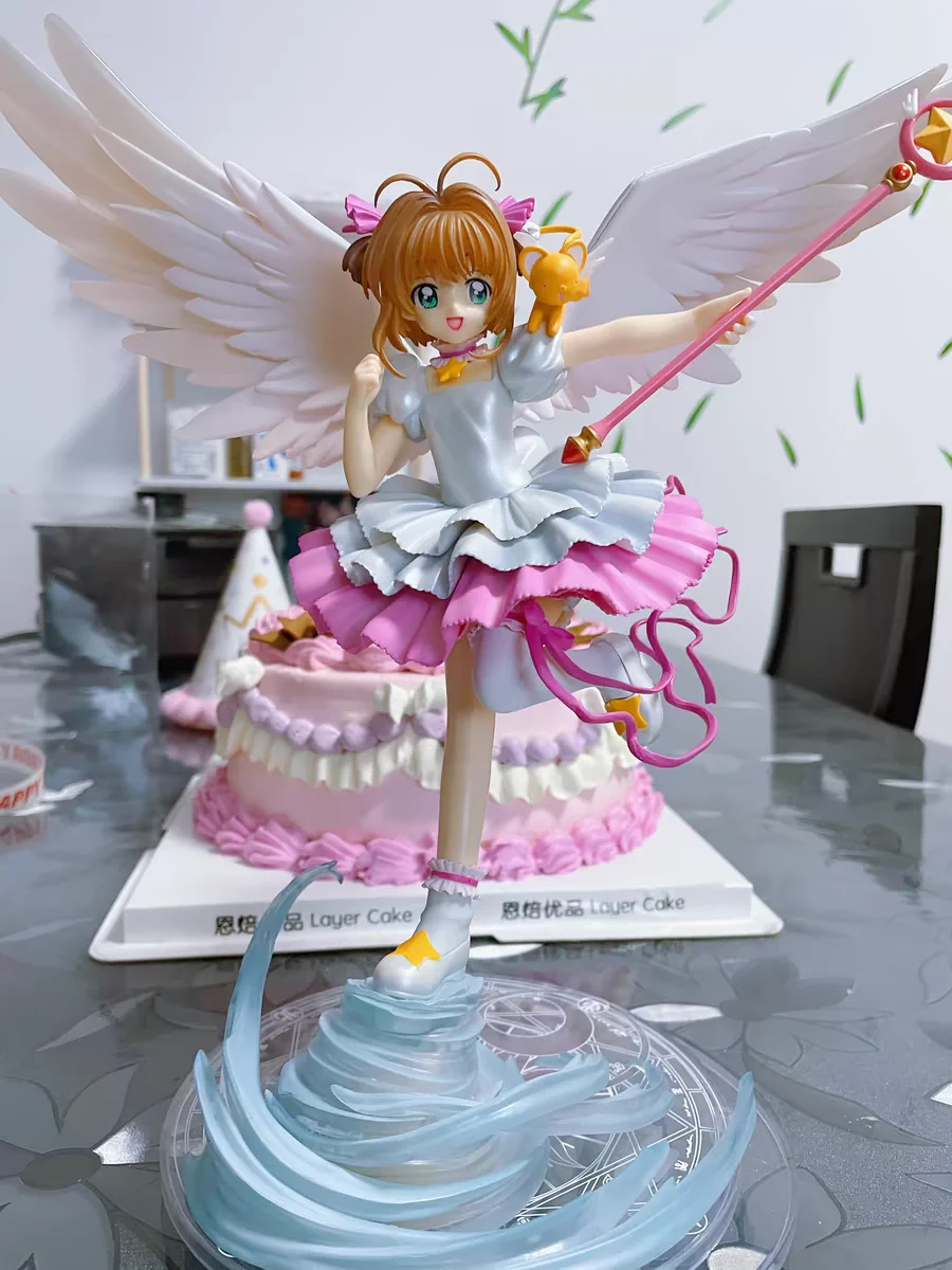 Hot Stock Cardcaptor Sakura Anime Kinomoto Figure Pvc Action Figurines Lovely Girl Adult Doll Desktop Toy Gift Collectible Model