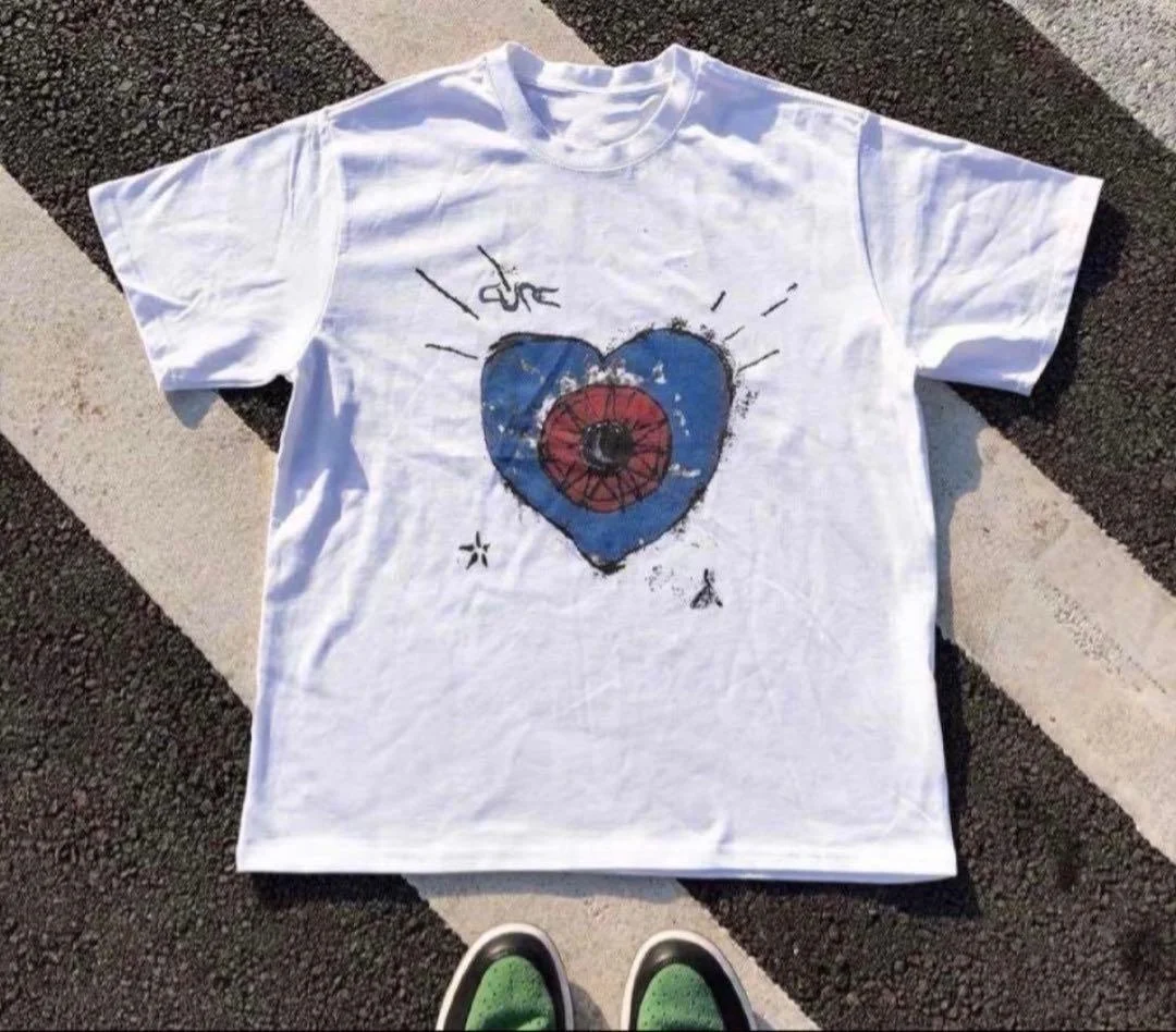 The Cure Wish Tour 1992 Album Cover Band Graphic T-Shirt Cotton Men Women Streetwear Tee
