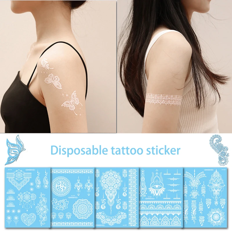 

Waterproof Totem Tattoo Mandala Flower Tattoo Sticker for Hand Body Face Arm Leg Temporary Butterfly Tattoo Flower Sticker Festi