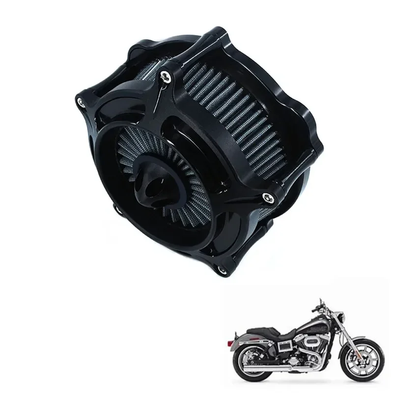 

Для Harley Dyna 2000-2017 Softail 2000-2015 Touring 2000-2007 Fitment-B Воздухоочиститель Впускной Турбинный Фильтр Комплект отрезки с ЧПУ