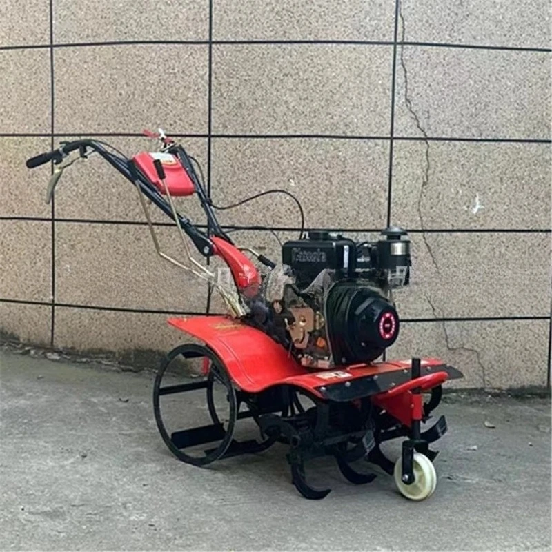 Four-wheel drive front rotary micro-tiller
