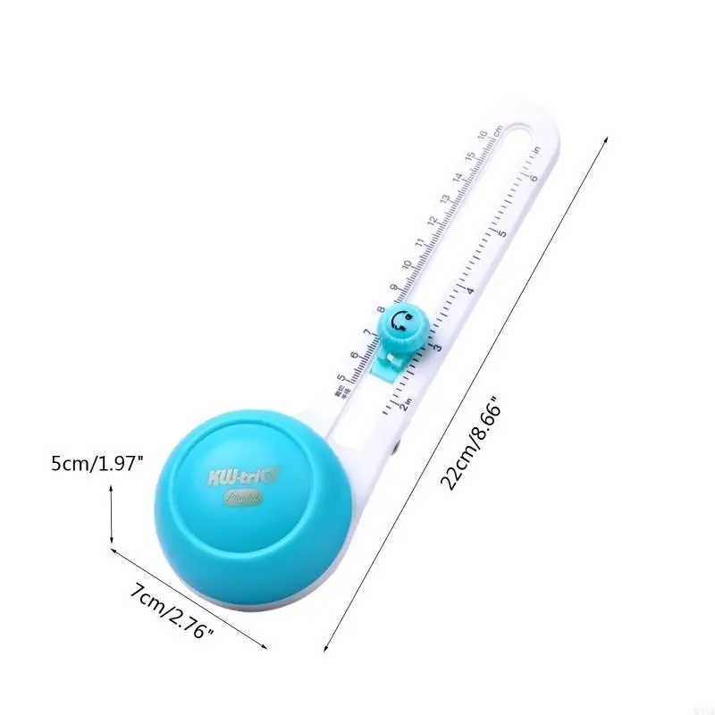 Pemotong kertas melingkar M5TB yang dapat disesuaikan untuk kartu anak -anak membuat album foto scrapbooking