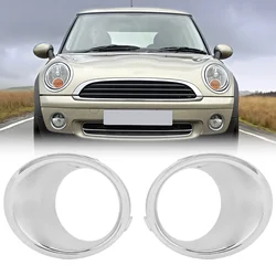 Left Right Front Bumper Fog Light Ring Trim Cover For Mini Cooper 3-Door Hatchback R56 Base 2006-2010 51112753661 51112753662