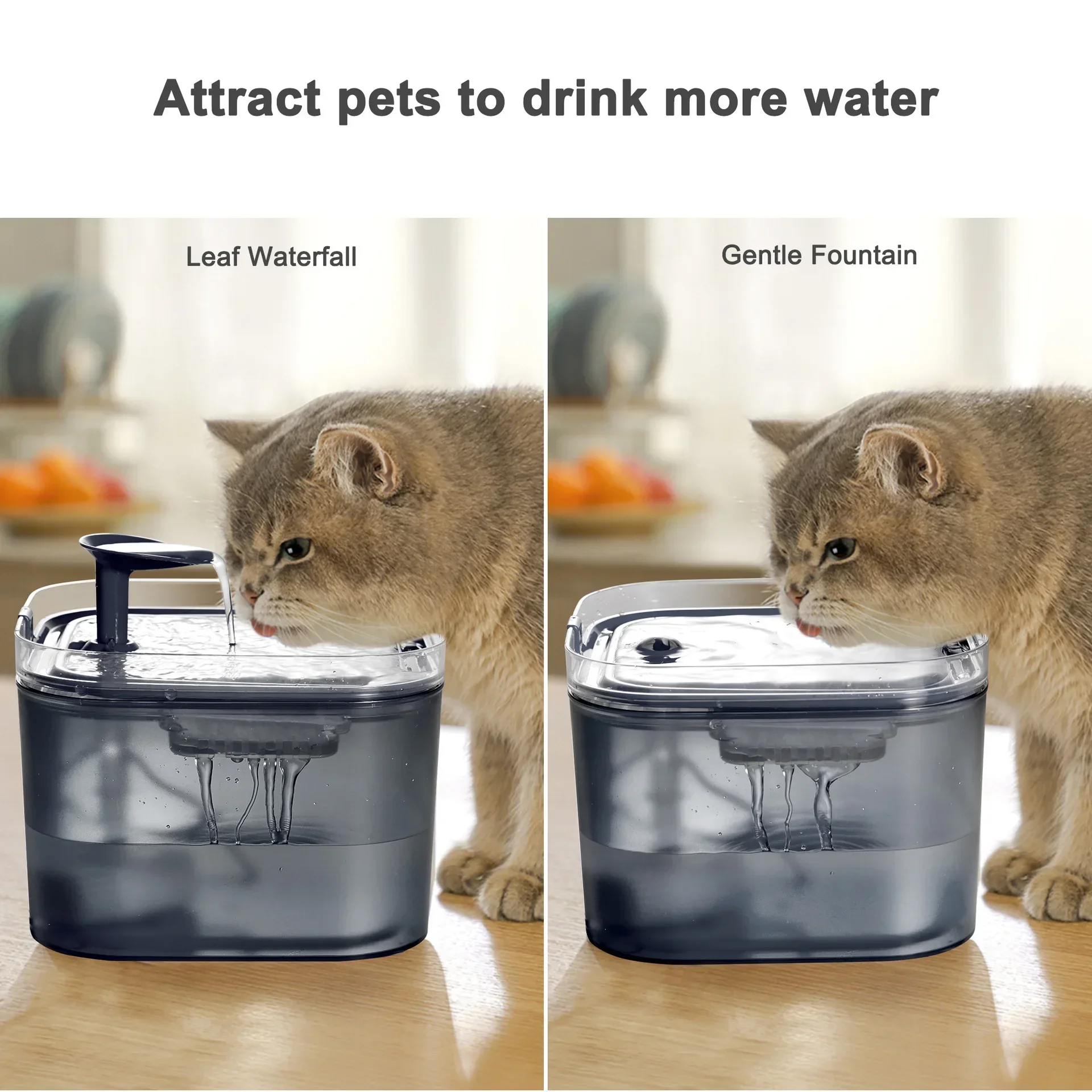 Cat Water Dispenser USB Electric Mute Cats Dog Drinker Bowl Recirculate Filtering Drinker for Cats Pet Water Dispenser