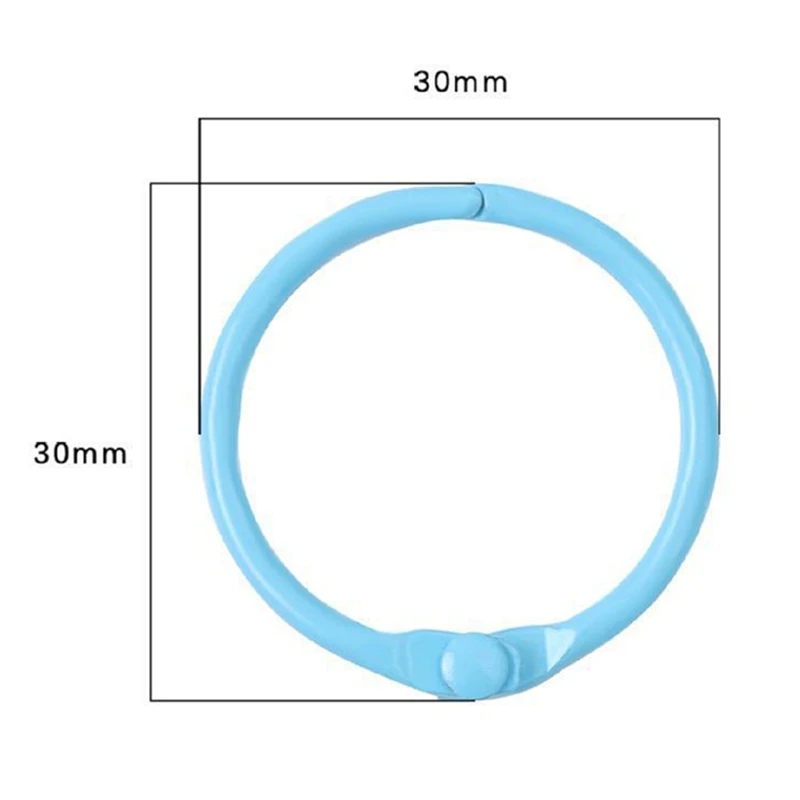 Colorful Loose Leaf Binder Rings Metal Book Rings Paper Rings For Index Cards Notebook Keychain Key Ring For Office Use