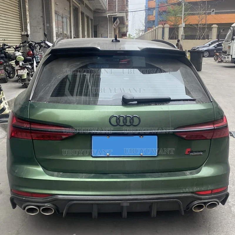 For NEW Audi A6 Avant C8  2019-2023 A6 Allroad Spoiler ABS Car Trunk Lip Wings Tail Spoiler A6 Accessories Dedicated Decoration