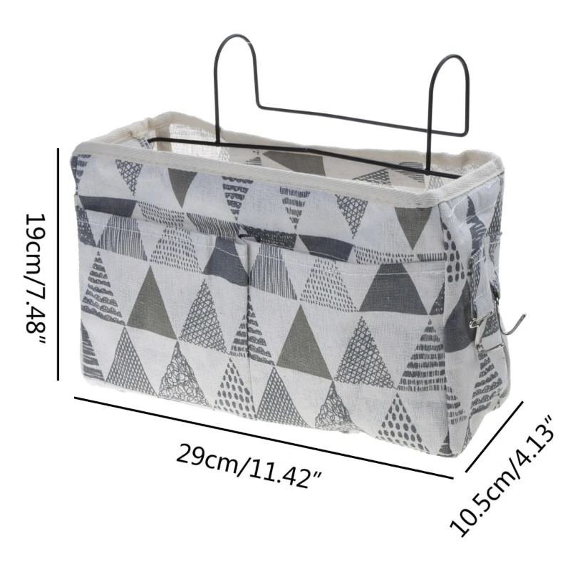 Bedside Storage Bag Hanging for Bunk Hospital Beds Dorm Rooms Bed Rails Crib Bed Side Nappy Holder