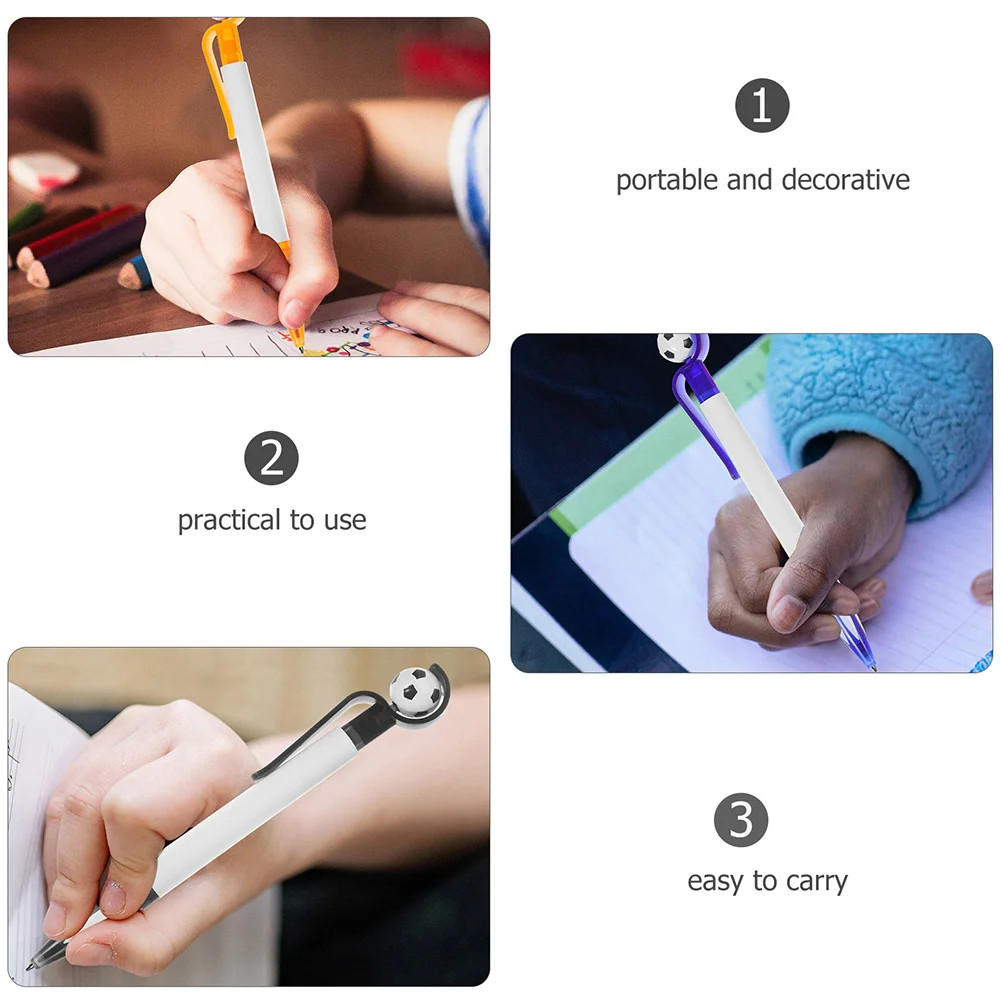 

20 шт., футбольные шариковые ручки, креативная футбольная ручка для письма, портативные офисные канцелярские принадлежности для студентов, сувениры для вечеринок, гладкие