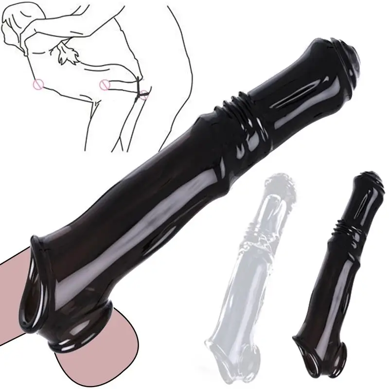 

Male Deep Into Vibration Cock Ring Dildo Vagina Massager Glans Cover Delayed Ejaculation Penis Sleeve Sex Toys for Couple Game