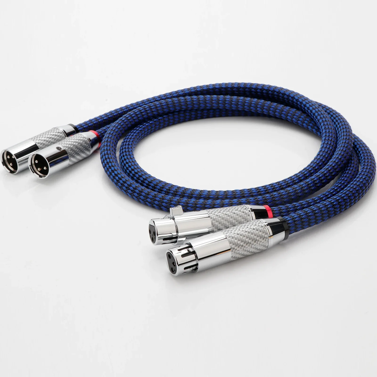 

Premium Copper XLR to XLR Male to Female Audio Cable for Amplifier DAC - Enhanced Sound Quality, Rhodium-Plated Connectors,