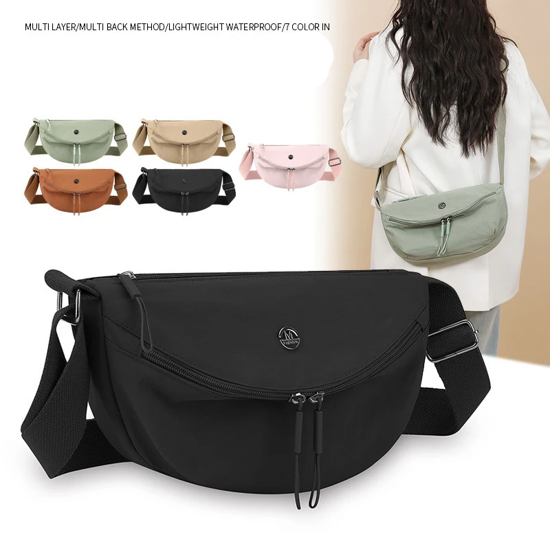 حقيبة تسوق حقيبة كتف متعددة الاستخدامات حقيبة خصر للرجال بسيطة للسفر والاستخدام اليومي والتسوق