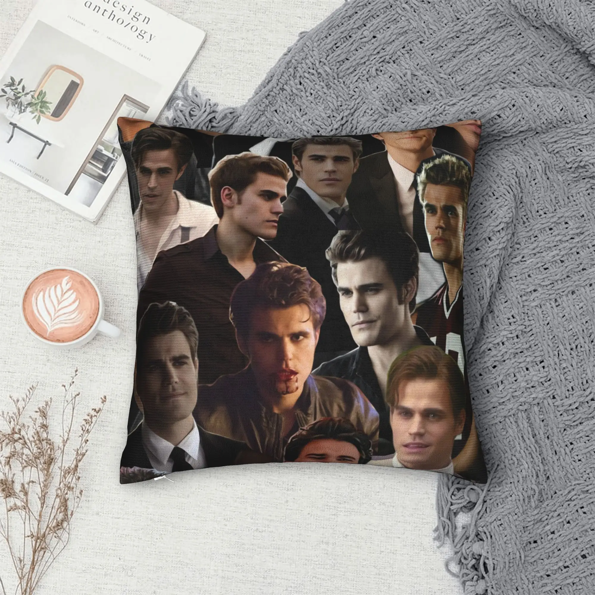 The Vampire Diaries Stefan Salvatore Pillow Case  Kawaii Pillow Cover Design Pillowcases For Living Room Chair