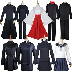 Anime JJK Gojo Satoru Cosplay Costume Amanai Riko Satoru Gojo Iroi Utahime Shoko Leiri Uniform Cosplay Clothes
