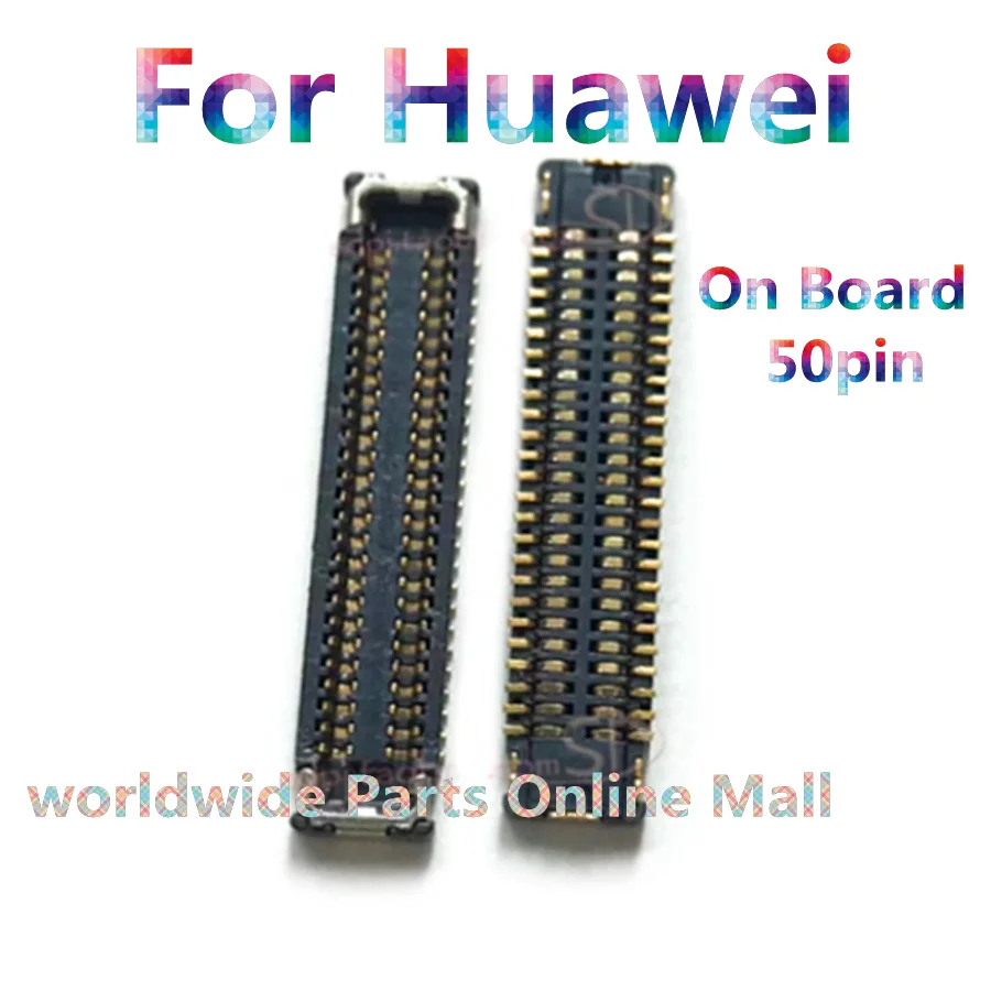 10-100pcs USB Charging Port FPC connector For Huawei Mate10 pro Mate20 charger Logic on motherboard mainboard flex cable 50Pin