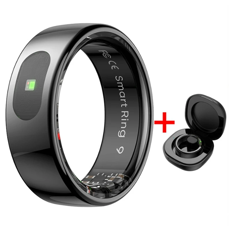 R08 Waterproof Smart Ring Unisex, Health Monitor with Touch Function, Smart Ring with Skin Temperature Measurement-VVBC