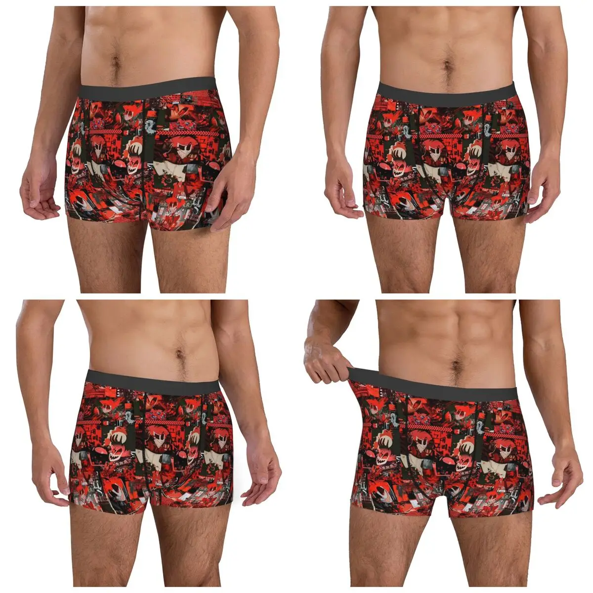 Boxer caleçon short Hazbin hôtel Radio démon (1) culotte hommes ventiler sous-vêtements pour Homme Homme petit ami cadeau