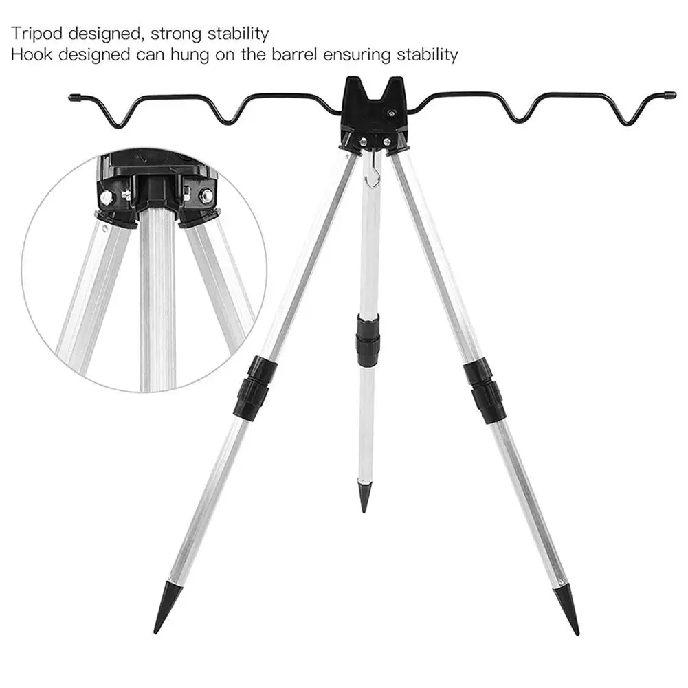 

Портативный Телескопический держатель для удочки, утолщенный складной штатив из алюминиевого сплава для удочки