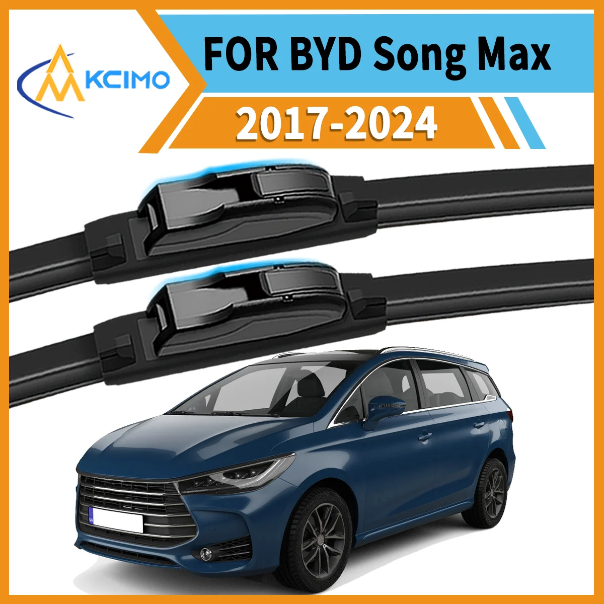 

Maximize Your Visibility 2PCS Wiper Blades for BYD Song Max 2017-2024 All-Season Clarity Easy Install Safe Driving Confidence