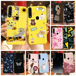 Cute Label Phone Case For OPPO A31 2020 CPH2015 CPH2073 Macaroon Silicon Soft Back Cover For OppoA31 A8 PDBM00