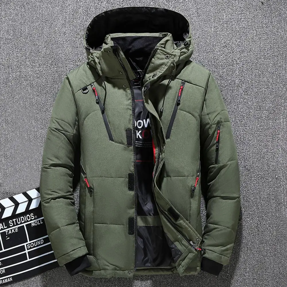 Winter Down Coat Padded Thick Highly Warm Casual Male Jacket for Outdoor