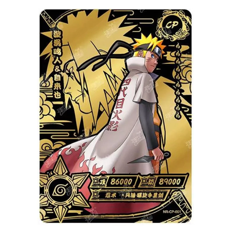 Kayou CP Card 1~10 Series Naruto Hatake Kakashi Namikaze Minato Christmas Birthday Gift Game Toys Rare Bronzing Collection Card