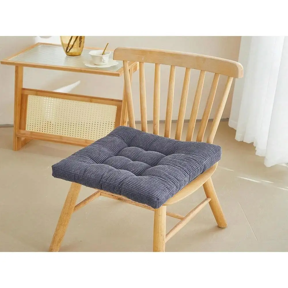 

Set Of 2-Soft And Thick Tatami Seat Cushions For Office, Bedroom And Dining Chairs - Round And Square Dandelion Corduroy Chair