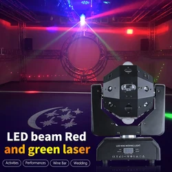 24PCS RGBW 4IN1 LED Football Beam Lights Pole Rotating Magic Ball Moving Head Stage Effect Lighting for DJ DISCO Wedding Party