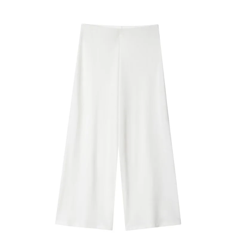 MUJER 2025 Baggy broek set 2-delige vrouw zomer wijde pijpen broek damespak gebreide mouwloze top vrouw outfit casual dame sets