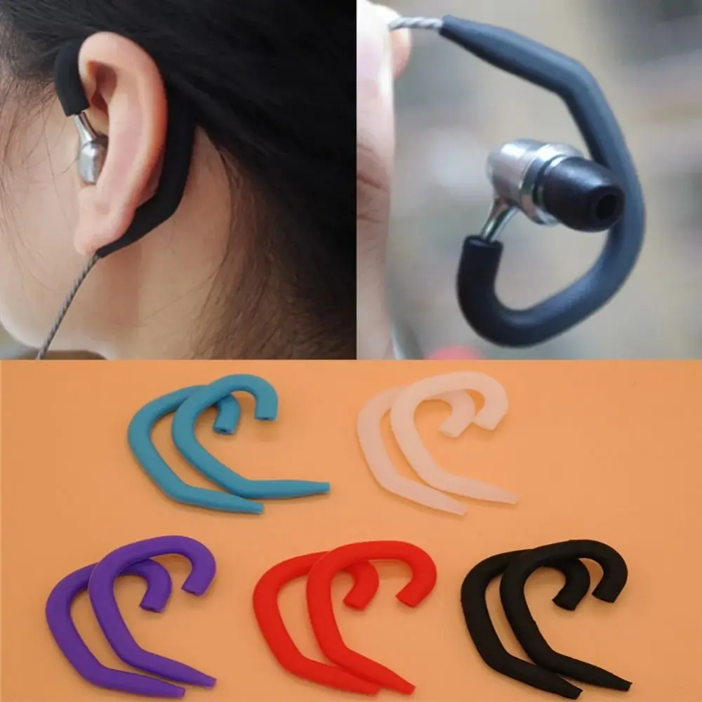 Earbuds Headset Accessories Soft Ear Hook Universal Wired Earphone Accessories Headset Hanger Waterproof Silicone Ear Protector